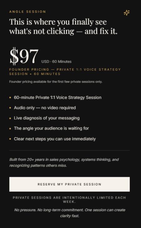 Pricing & Booking